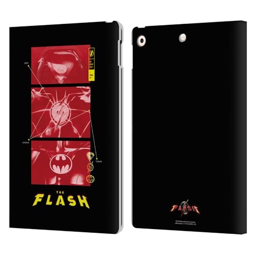 Housse cuir iPad 10.2 antichoc avec fentes cartes The Flash