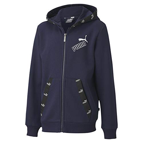 Veste à capuche PUMA enfant chaude et confortable couleur bleu marine