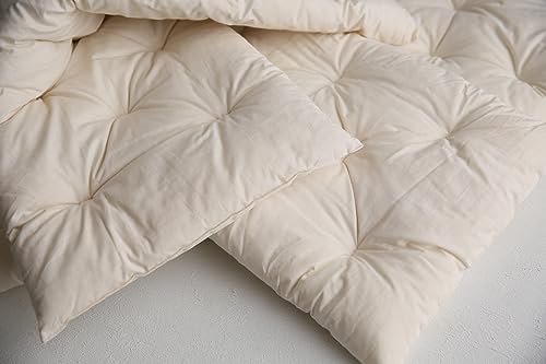 Matratze für Federwiege mit 100% Schafwolle gefüllt von der Federwiege - Federwiegenmatratze - ca.80cm x30 cm