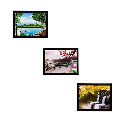 Tableau paysage vue mat pour habiller un mur vide sans reflet lumineux