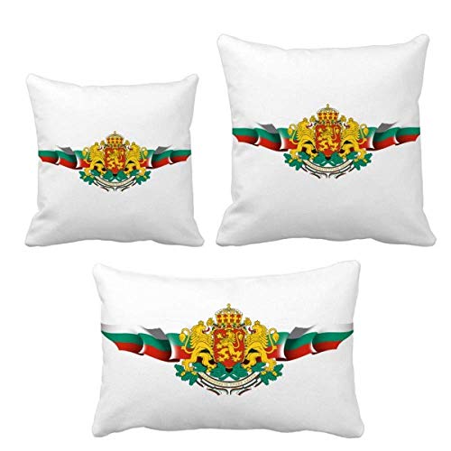 Coussin drapeau Bulgarie DIYthinker textile coussin decoratif salon