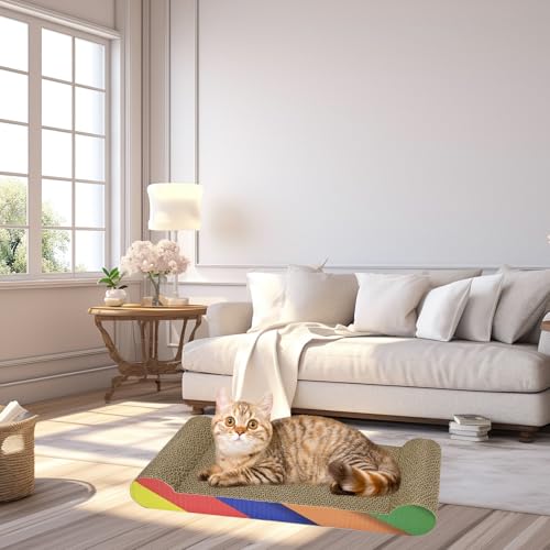 Griffoir pour chat Ram de 47 cm avec herbe à chat double face - 4