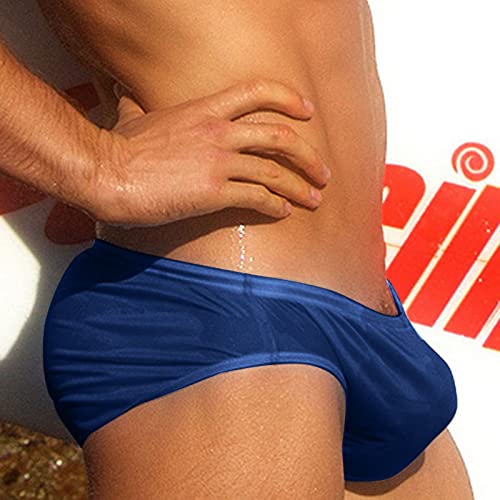 Men Pants Beach Solid Color Underwear Swimming Breathable Trunks Running Fashion Mens Swimwear Swim Trunks Mens (D, L)2