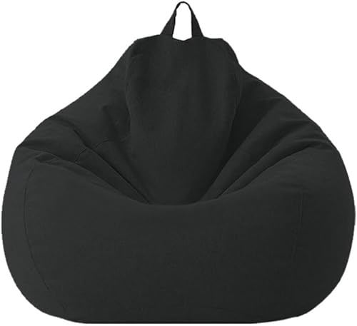 SXBCyan Funda para puf, de lino y algodón, tamaño M, 27.6 in