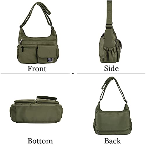 Image of VOLGANIK ROCK Crossbody Bags for Women RFID Lightweight Travel Shoulder Bag Waterproof Nylon purses and handbags Pocketbook