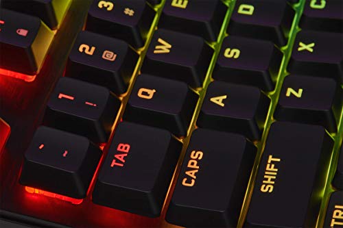 Tastiera da gioco meccanica K60 RGB PRO LOW PROFILE (CHERRY MX Low Profile SPEED: Veloce e altamente preciso, alluminio resistente, retroilluminazione RGB) QWERTY, nera - Tastiera gaming - Immagine 10