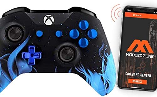 Gentle Contact Blue Hearth Sensible Speedy Hearth Customized Modded Controller for Xbox One S Mods FPS Video games and Extra. Management and Merely Modify Your mods through Your Telephone!