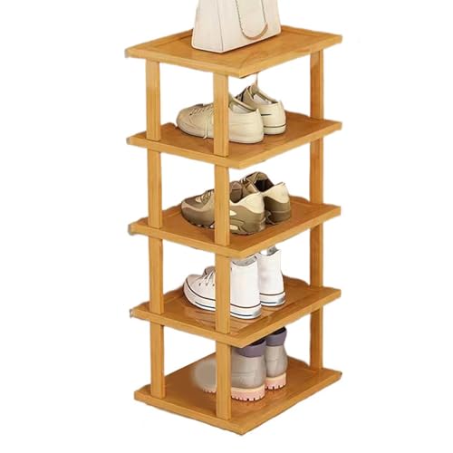 5 Tiers Shoe Rack | Shoe Storage Rack | Vertical Shoe Rack | Slim Shoe Storage, Tall Shoe Rack, Corner Shoe Rack for Closet, Entryway, Hallway, Bedroom