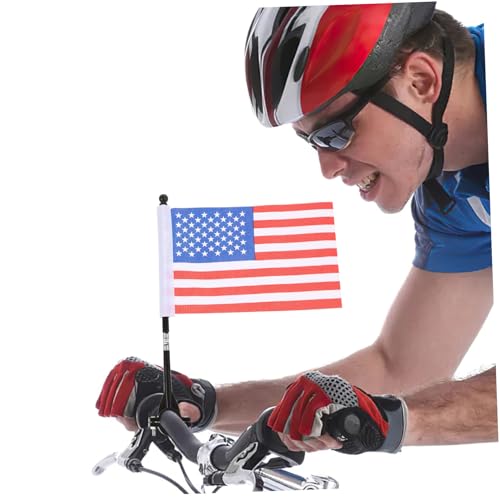 Drapeaux avec mât pour guidon de vélo VICASKY : lot de 15 ensembles sécurité - 8
