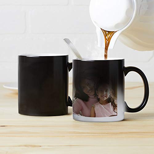 PRINTIO Customized Magic Coffee Mug with Your Own Photo, Ceramic - 325ML