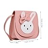 volumoon Niedlicher Kaninchen Umhängetasche, Handtasche Mädchen mit Süße Hasenohren und Schleife, PU Leder Mini Taschen, Schultertasche, Kleine Messenger Taschen für Kinder Mädchen Frauen #1
