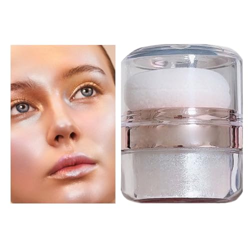 Highlight Patting Powder, Shimmering Highlighter Patting Powder, B3g Rightening Contouring High Gloss Glitter Makeup Blush - Versatile Face And Body Highlighters, Radiant Finish, Easy Application, 6cm