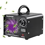 Lepealu Ozone Generator 80000mg/h High Capacity Ozone Machine Home Odor Removal for 300㎡ Room Odor Eliminator 120 Min Timer Air Purifier for Car Home Kitchen Office Commercial