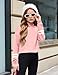 Arshiner Kids Girl's Crop Tops Hoodies Long Sleeve Cute Pullover Sweatshirts Pink Hoodie Girls Crop Tops For Girls 8-10