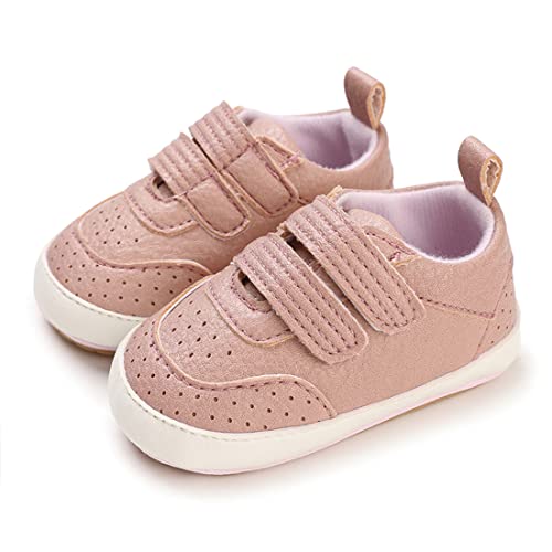 Image of E-FAK Baby Shoes Boys Girls Infant Sneakers Non-Slip Rubber Sole Toddler Crib First Walker Shoes