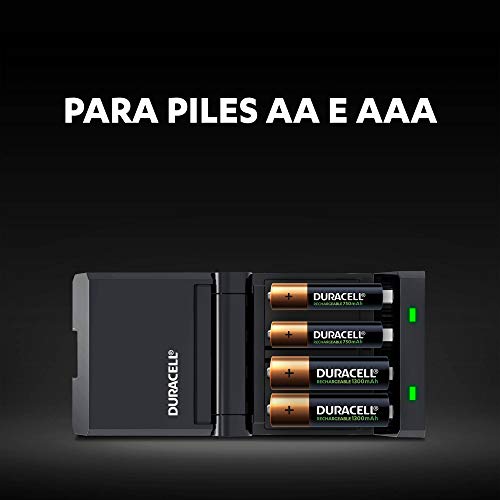 Cargador de pilas Duracell AA AAA recargables de carga rápida 3