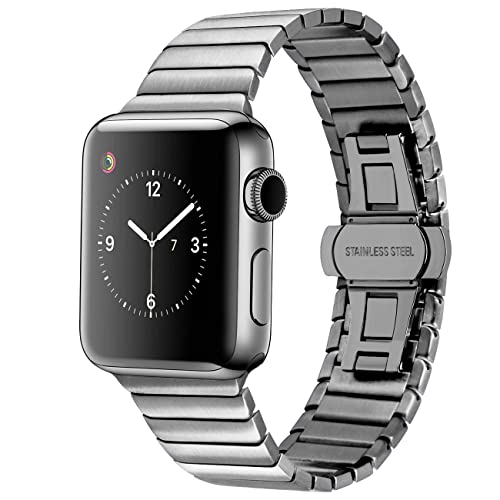 Bracelet Apple Watch maille acier finition haut de gamme iWatch SE