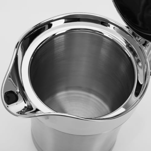 Foto von Westmark Thermo-Sauciere mit Klappdeckel, Füllvolumen: 0,5l, Rostfreier Edelstahl/Kunststoff, Silber, 62242260