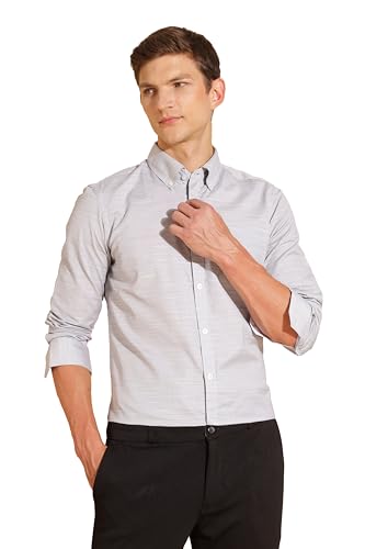Image of Fyltr Men's Regular Fit Shirt - Full Sleeve | Functional Pocket | Button Down Collar | Formal Shirts for Men