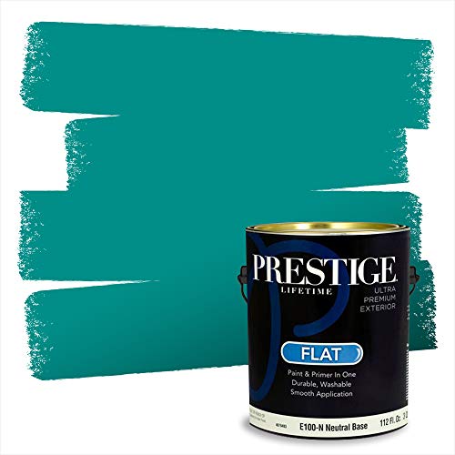 PRESTIGE Paints E100-N-665BM Paint and Primer In One, 1 gallon, Gulf Shores