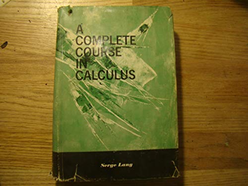 A Complete Course in Calculus B000H4MYV2 Book Cover