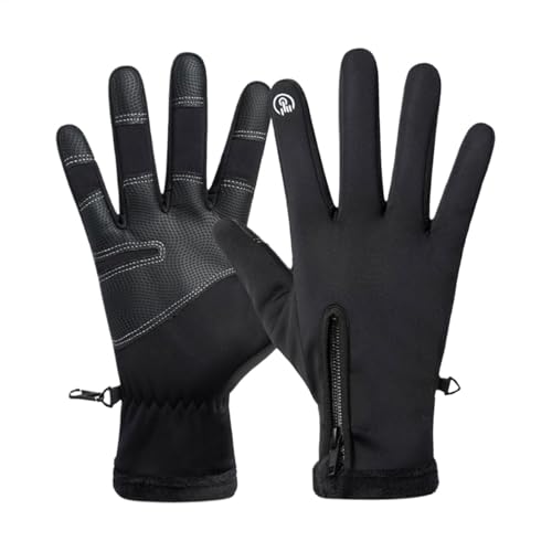 Guantes de Motocicleta,Guantes de Moto para Hombre | Guantes de Bicicleta Todoterreno | Guantes de Ciclismo impermeables y cálidos con forro polar para hombres y mujeres, Motocross