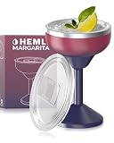 Hemli Insulated Margarita Glass, Cocktail Tumbler with Lid, Stainless Steel Vacuum Insulated, Keeps Drinks Cold for 12 Hours (Red Purple)