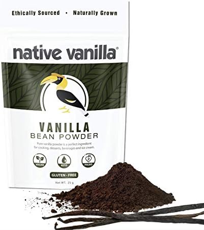 Native Vanilla バニラパウダー バニラ タヒチ 自家製ベーキング アイスクリーム コーヒー 製菓 製パン 約 (25 g)