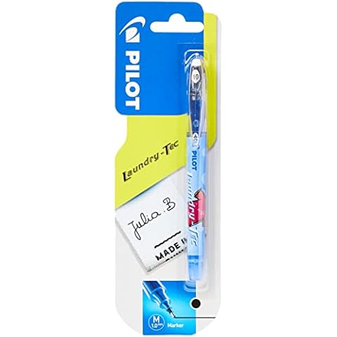 Pilot Laundry Tec Fabric Marker 1.0 mm Tip - Black, Single Pen Cover