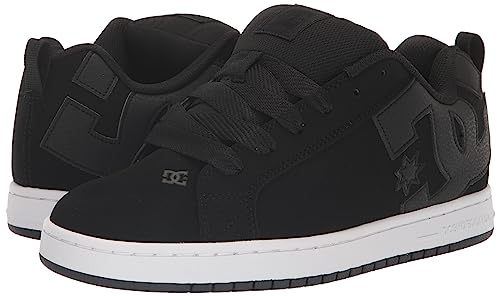 Image of DC Men's Court Graffik Casual Skate Shoes Black /Black /White 10