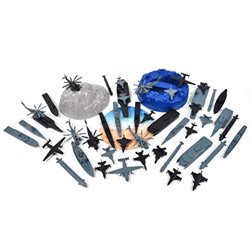 Sunny Days Entertainment Military Air Force Bucket – 47 Assorted Battleships and Accessories