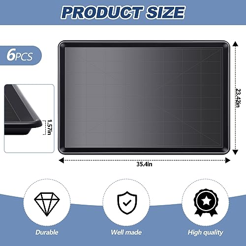 Mifoci 6 bandejas de substituição de 89 cm para cães, 85 × 23,6 polegadas grande bandeja de canil ba