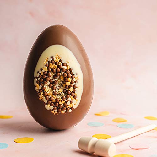 Martins Chocolatier Dikke Luxe Paasei met Popping Candy, Honey Comb en Crisp Parels Set in A White Chocolate Halo. Mallet voor Smashing The Luxury Easter Egg op. (Een Easter Egg) X1 - Image 6