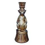 Gifts Direct 2 U Monkey Candle Holder Tapered Candlestick Metallic Copper Bronze Home Decor Centrepiece, Medium, DI07255