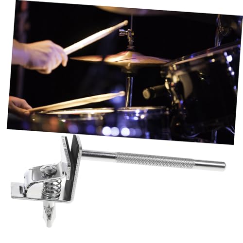 Clip de extensión para cencerro para set de batería, abrazadera duradera con superficie lisa, fácil de instalar para músicos de percusión miniatura 7