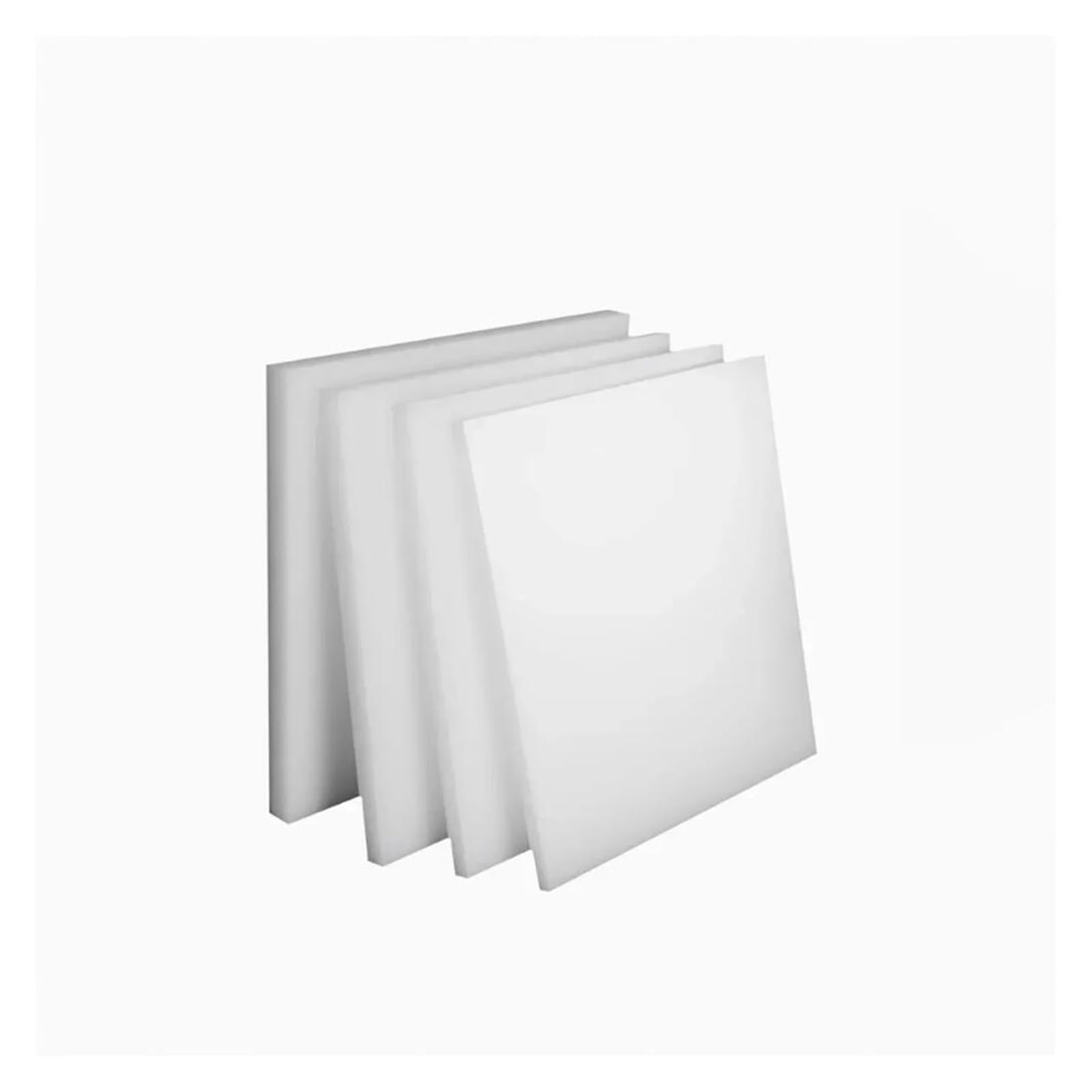 Hartfaserplatte/Polyethylenplatte 100 X, 200, 150, 250 Mm, Dicke 0,5–18, Weißes PP, Kunststoff für Modellbaumaterialien(8x200x400mm 1Pcs)