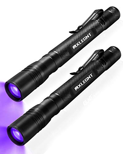 UV-Schwarzlicht-Taschenlampe, 2 Stück, LED-UV-Taschenlampe, Mini-Schwarzlicht, UV-Stiftlichter für Leck- und Hotelinspektion €“ Haustierurin, Bettwanzen, Skorpion, Flecken und Farbstoffdetektor Cover