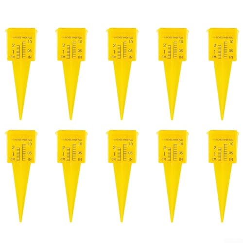 Misuratore di pioggia da giardino per misurazioni accurate di pioggia e irrigazione (10 pezzi)