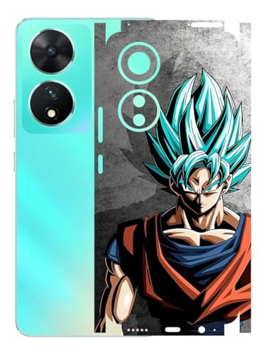 Image of AtOdds - VIVO T2 (5G) Mobile Back Skin Sticker - Lamination - Rear Screen Guard Protector Film Wrap (Coverage - Back+Camera+Sides) (Design - Goku)