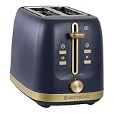 West Bend Timeless 2-Slice Toaster with 7 Browning Levels, Bagel/Waffle/Defrost...