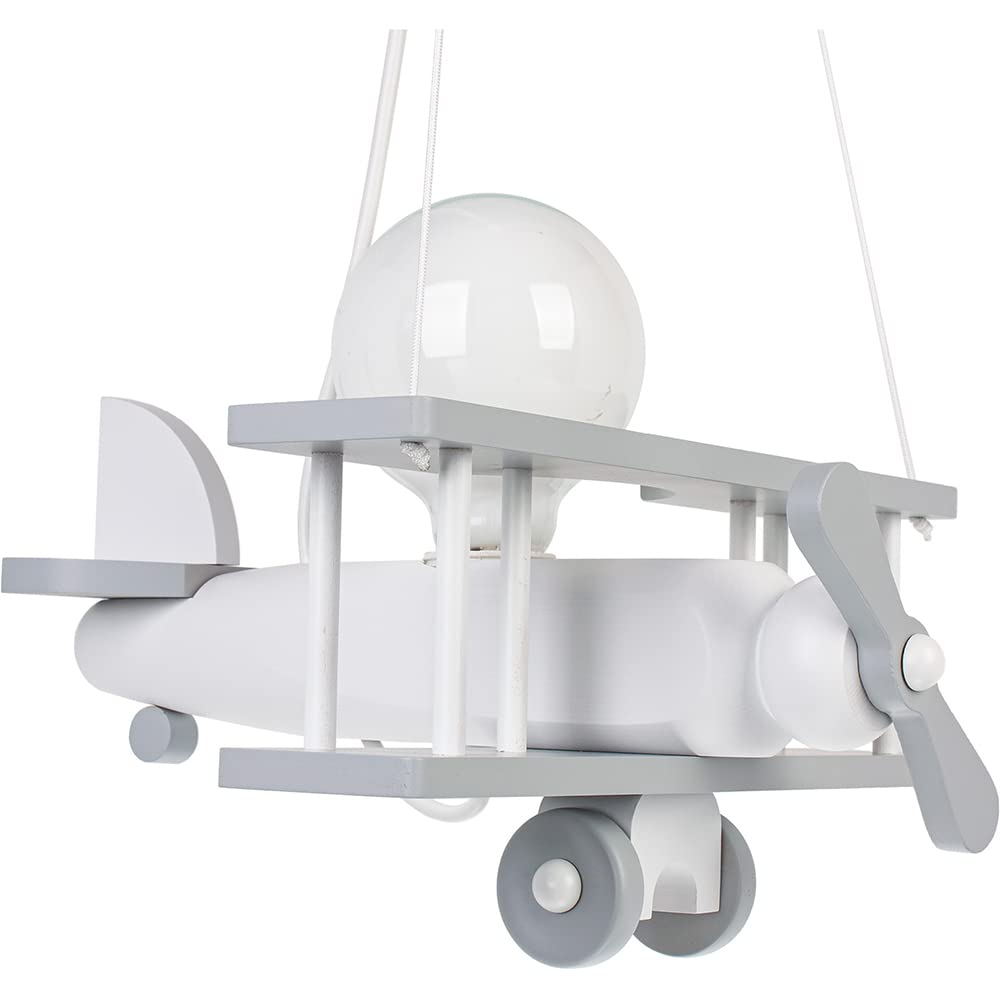 Bruin houten landelijke plafondlamp Globo Jacks