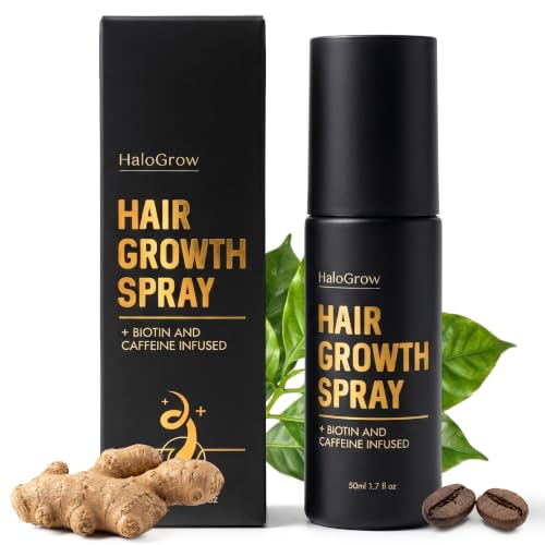 Image of Halogrow Hair Growth Serum Spray for Women & Men Hair Loss – Biotin & Caffeine, Anti-Thinning Hair Regrowth Oil, Advanced Thickening Formula – 1.7 fl. oz./ 50 ml