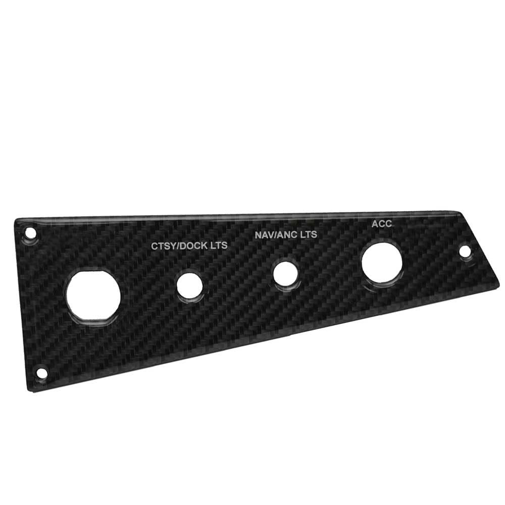 Glastron Boat Blank Switch Panel 025-5116 | GT 185 Black Gray Acrylic