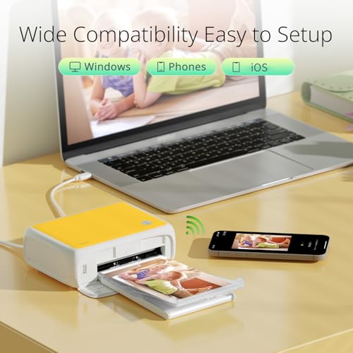Image of YOTON Photo Printer, Picture Printer with 54 Sheets (4 inchx6 inch) & 1 Ink Ribbon
