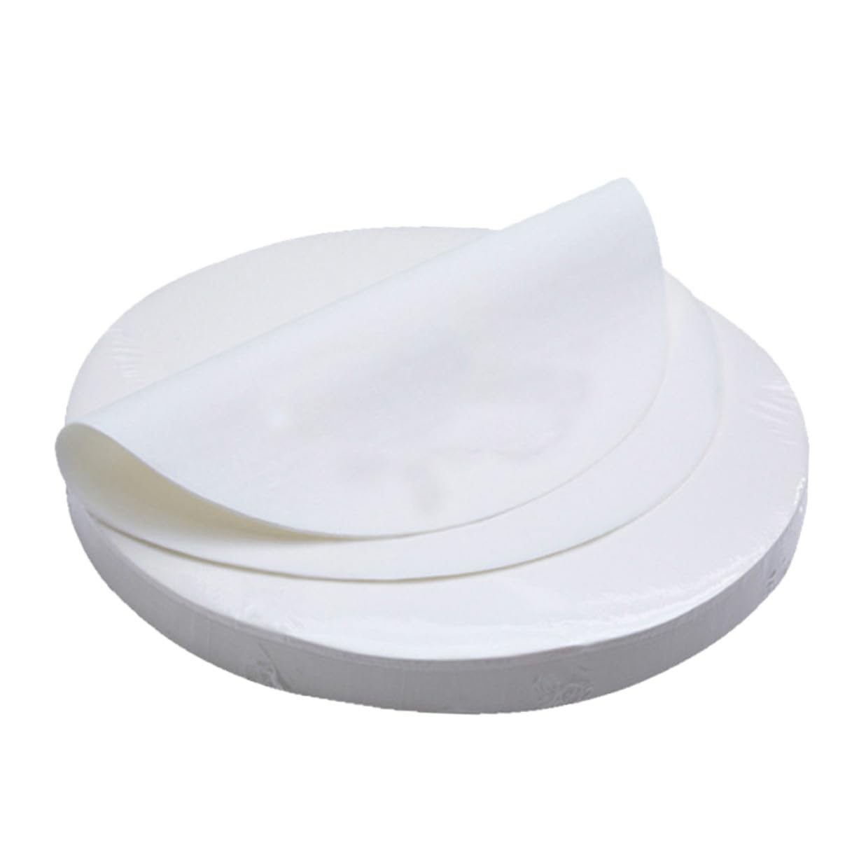 Papier sulfurisé rond 20 cm feuille parchemin antiadhésive pour four