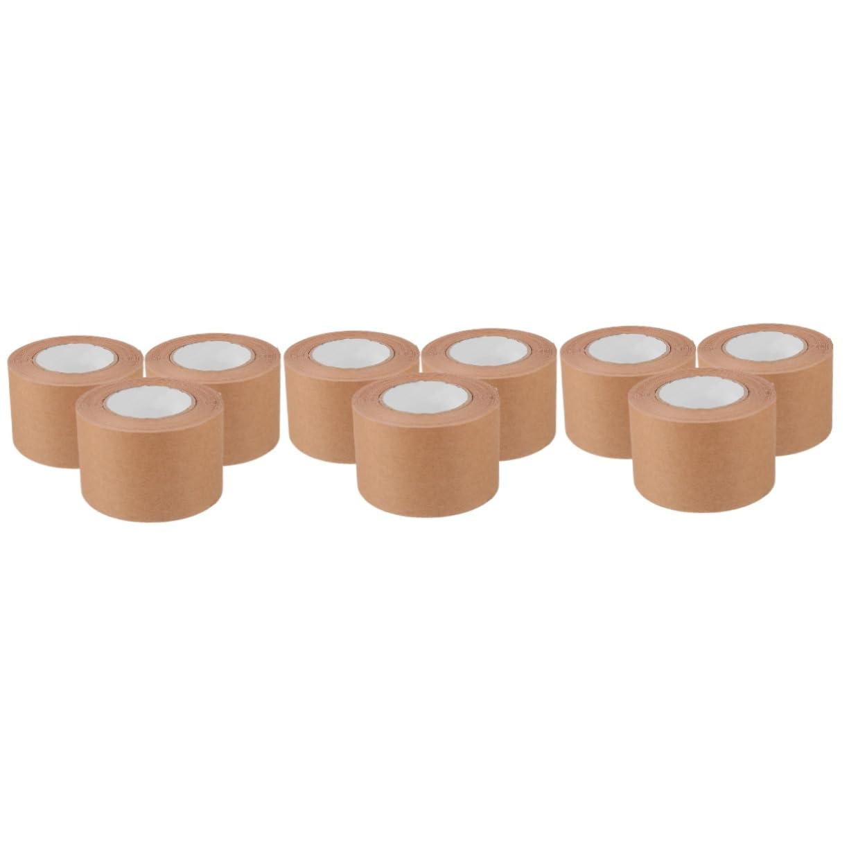 TEHAUX 9rotoli Adesivo Gummed Kraft Paper Biadesivo Resistente Per Spedizioni e Imballaggi Per Scatole e Facile Usare e