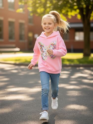 Image of WELAKEN Sweatshirts for Girls Toddler & Kids II Little Girl's Pullover Tops Sweaters & Hoodies
