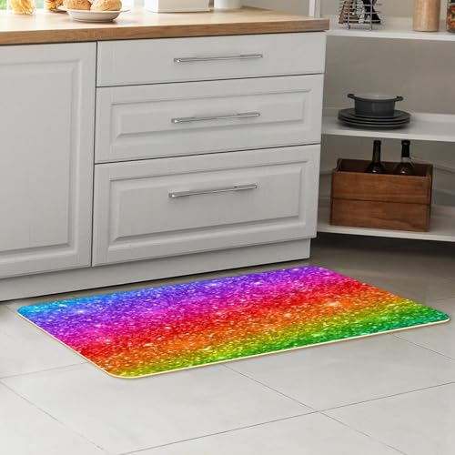 Alfombras de cocina arcoíris para pasillo y cuarto de lavado VAPOKF 7