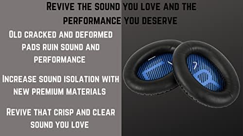 Replacement AE2 ear pads / Soundtrue ear pads and V2 AE2 Headband / SoundTrue Headband Cushion. Compatible with Bose Around-Ear 2 (AE2), SoundLink Around-Ear 1 and SoundTrue Around-Ear 1 Headphones