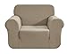 Produktbild E EBETA Elastisch Sofa Überwürfe Sofabezug, Stretch Sofahusse Sofa Abdeckung Hussen für Sofa, Couch, Sessel 1 Sitzer (Sand, 85-115 cm)